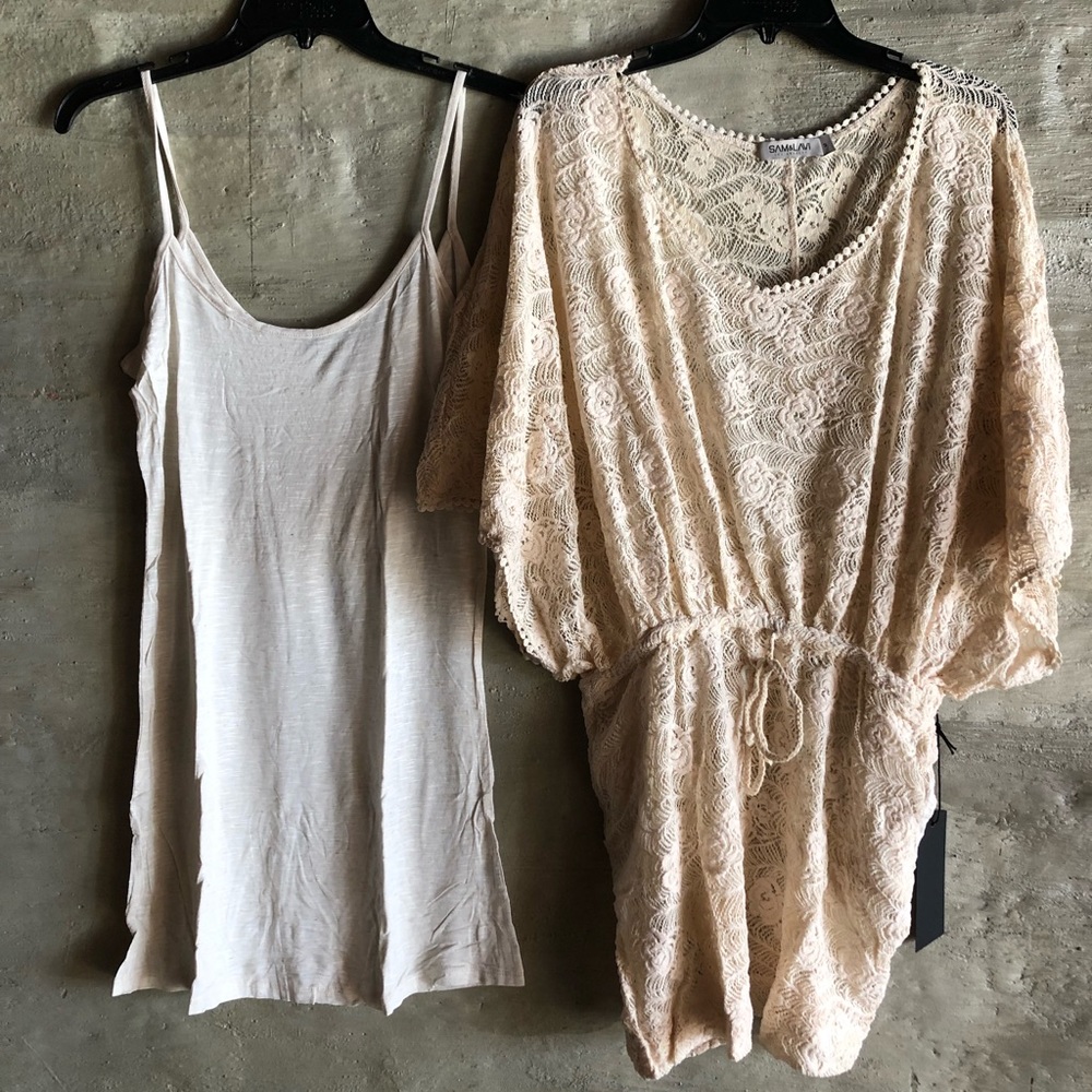 Anthropologie Lace Floral Tunic Dress NEW